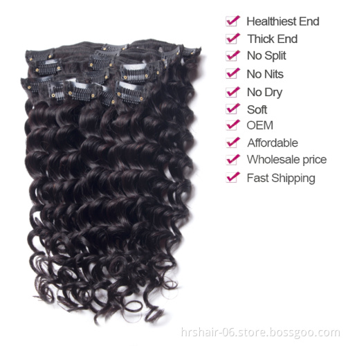 Online Shopping India One Piece Clip In Human Hair Extensions For Black Women